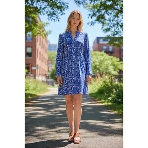 boden easy notch neck jersey dress Boden Women's Cathy Notch Neck Jersey Dress in Blue